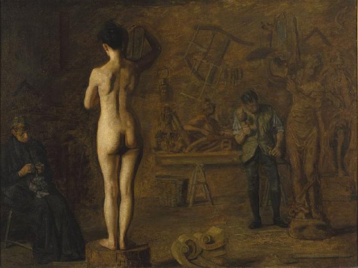 Thomas Eakins William Rush Carving His Allegorical Figure of the Schuylkill River Sweden oil painting art